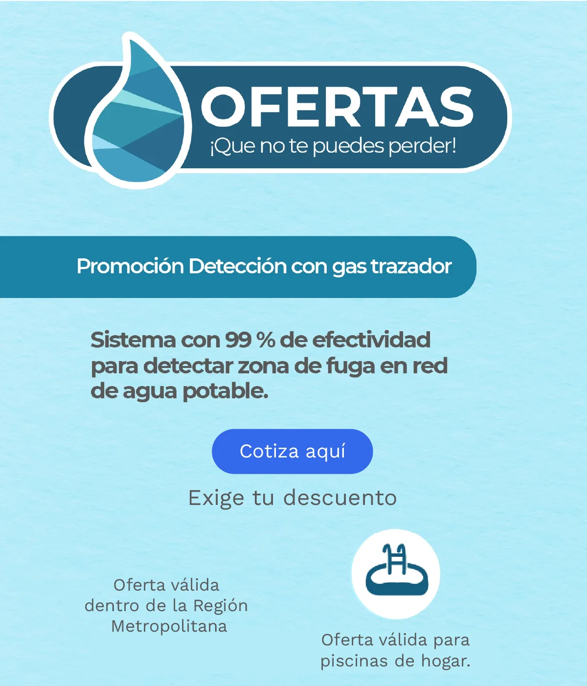 Promoción Detección con Gas en red de agua potable